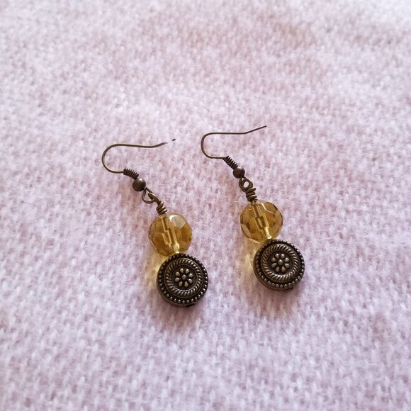 New Handmade Earrings with cryatals - Picture 3 of 5